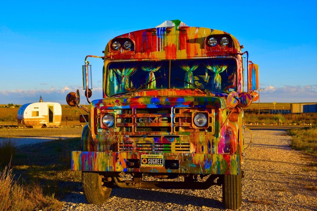 SUGAREE parked at an RV park at golden hour