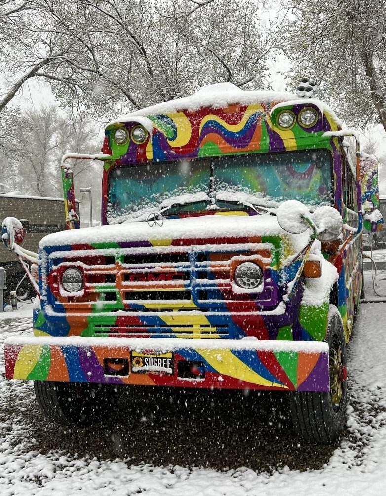 SUGAREE's front end dusted in snow